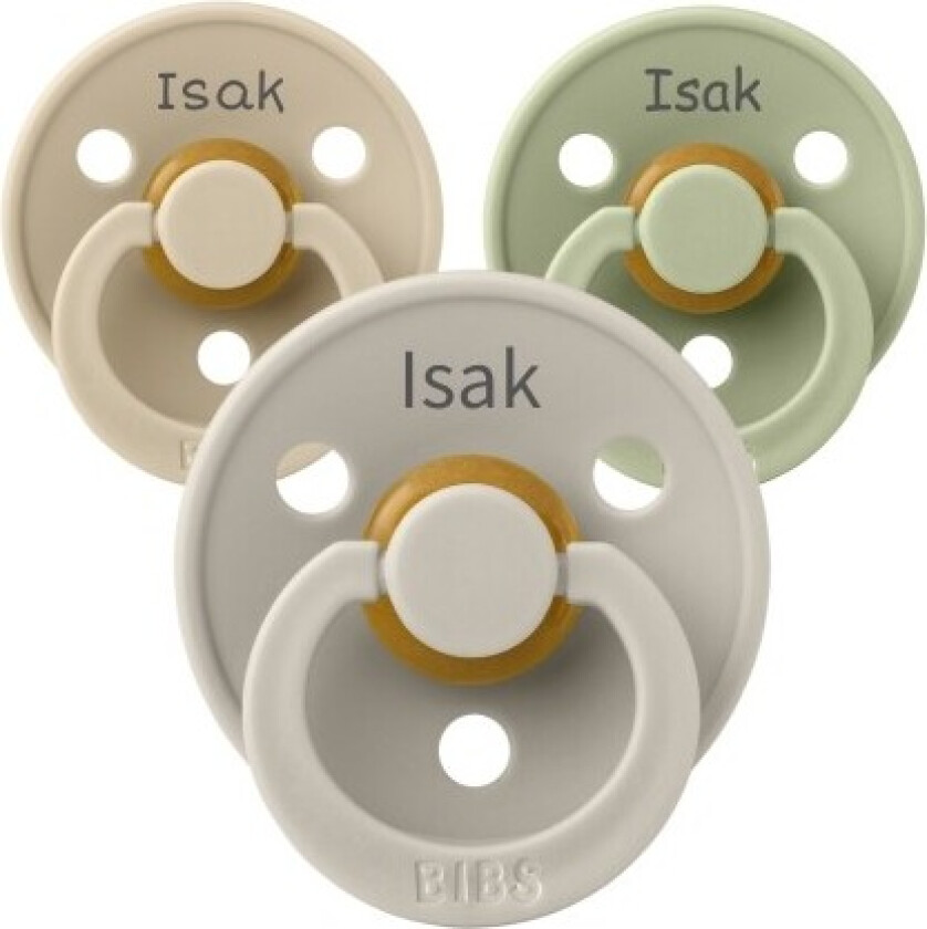 Bibs Colour, Str. 2 (6+ Mdr.), Symmetrisk - Lateks, Smokk Med Navn