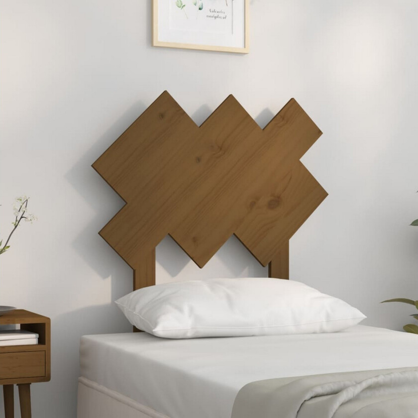 Bilde av Sengegavl honningbrun 72,5x3x81 cm heltre furu