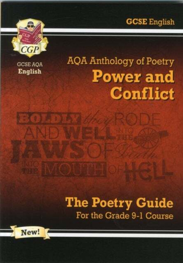 New GCSE English AQA Poetry Guide - Power & Conflict Anthology inc. Online Edition, Audio & Quizzes: av CGP Books
