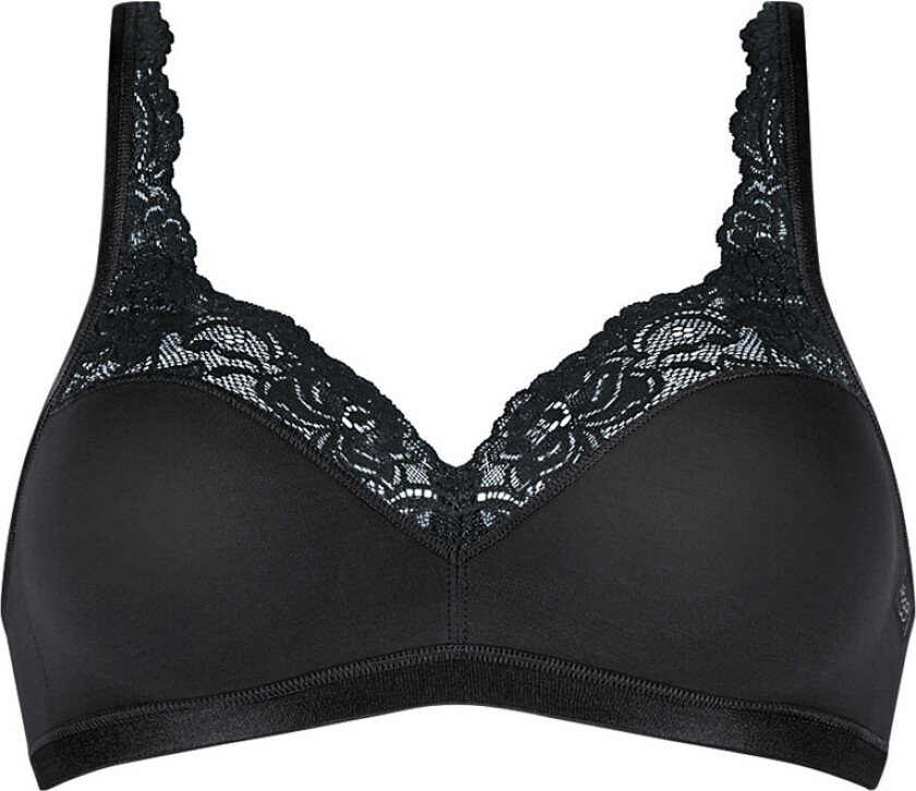Romance Soft BH Uten Spiler, Farge: Svart, Størrelse: 90B, Kvinner