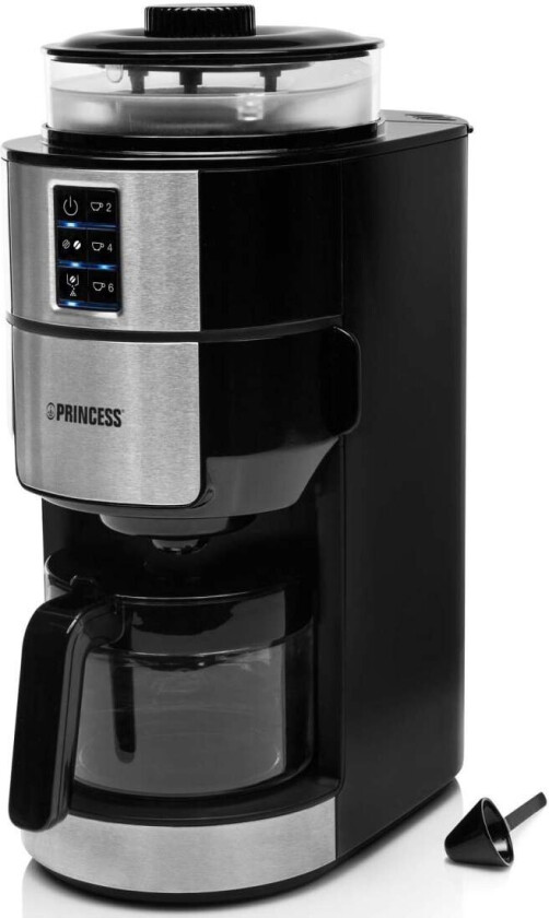 Compact Deluxe - Kaffemaskin - 6 kopper - stainless steel accents