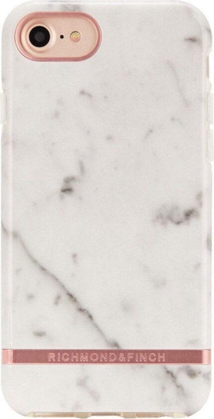 Richmond And Finch White Marble - Rose iPhone 6/6S/7/8 Cover