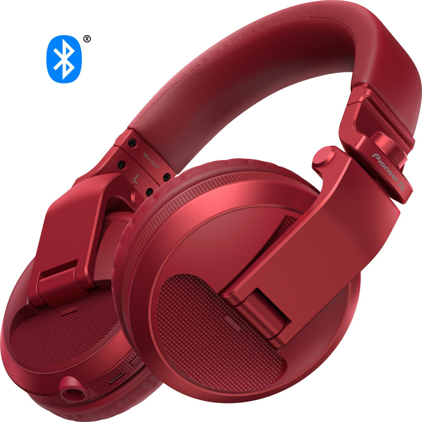 HDJ-X5BT Bluetooth DJ Headphones Red