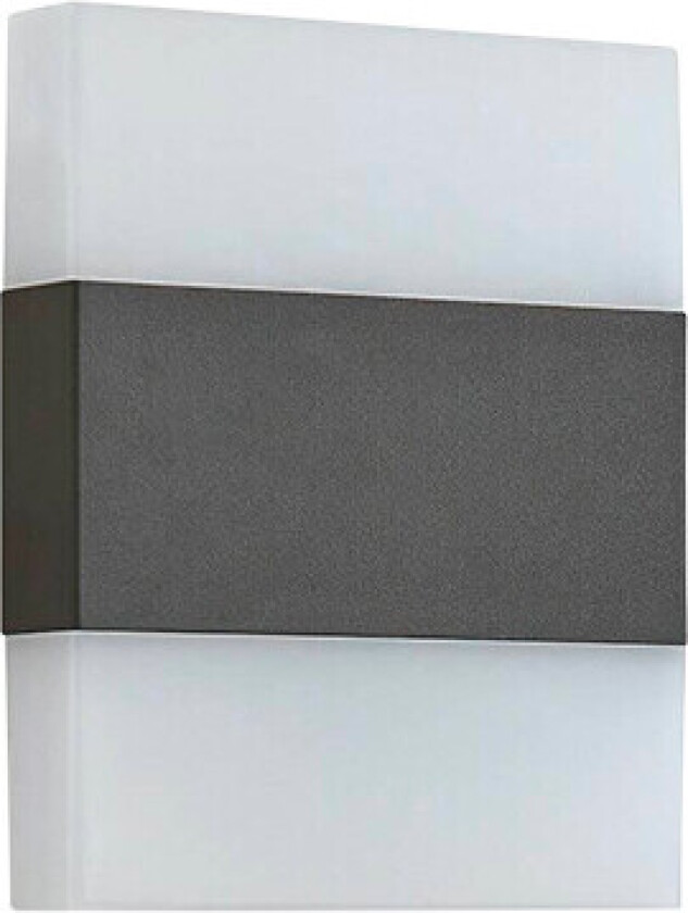 LED-vegglampe Branor, aluminium, mørk grå, IP54