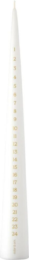 ester & erik kalenderlys 37 cm 31 pure white