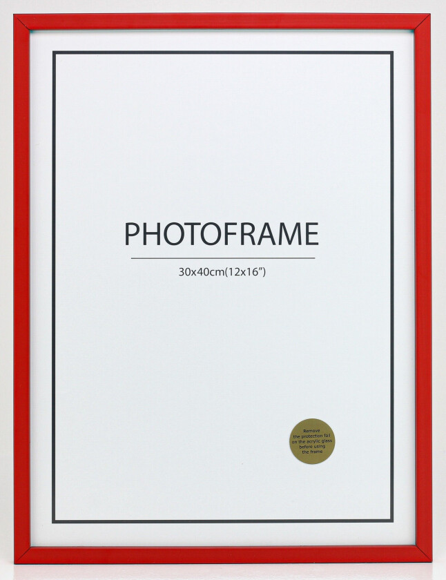 Ramme E-Line Akrylglass Rød 70x100 Cm