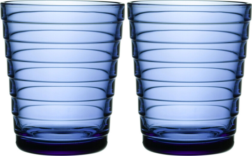 iittala Aino Aalto vannglass 2-pack 22 cl Ultramarineblå