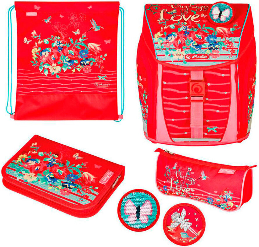 Herlitz FiloLight Plus Speed, Pencil pouch, Sport bag, Pennal, Skolesekk, Jente, Barneskole, Ryggsekk, 16 l, Forlomme, Sidelomme