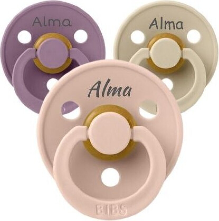 Bibs Colour, Str. 2 (6+ Mdr.), Symmetrisk - Lateks, Smokk Med Navn