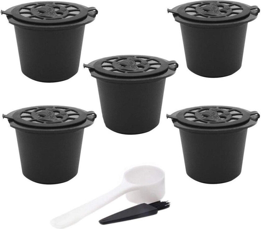 5x gjenbrukbare kaffekapsler