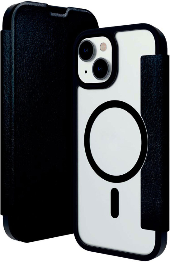 Dbramante1928 Helsinki MagSafe iPhone 15 Plus lommebokdeksel (sort)