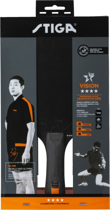 Stiga Vision 4-Star, bordtennisracket STD