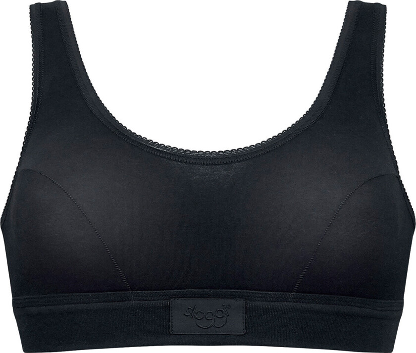 Double Comfort BH Top, Farge: Svart, Størrelse: 36, Kvinner