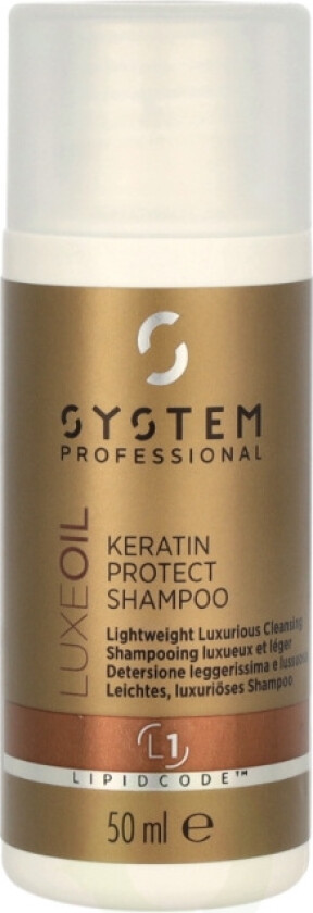 System P. - Lipid Code - Luxe Oil Shampoo L1 50 ml Keratin Protect