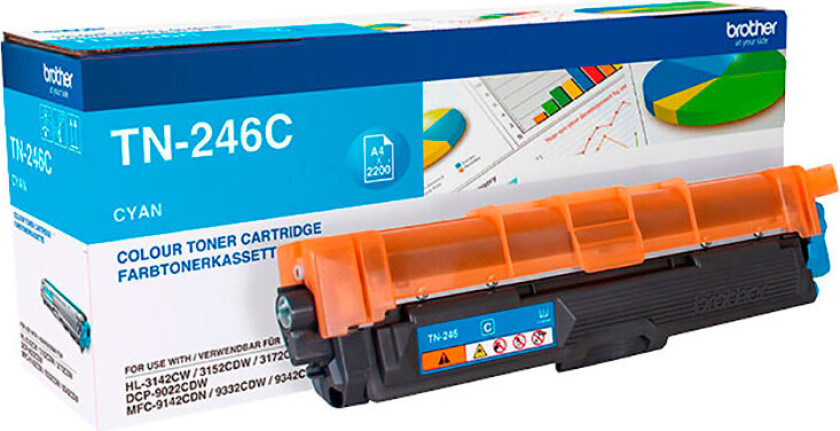 TN246C - Laser toner Blå
