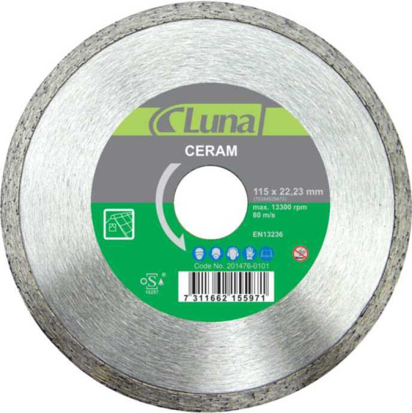 Diamantskjæreplate 180x1,8x25,4/22c