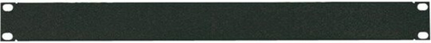 19" solid blank panel 1U black