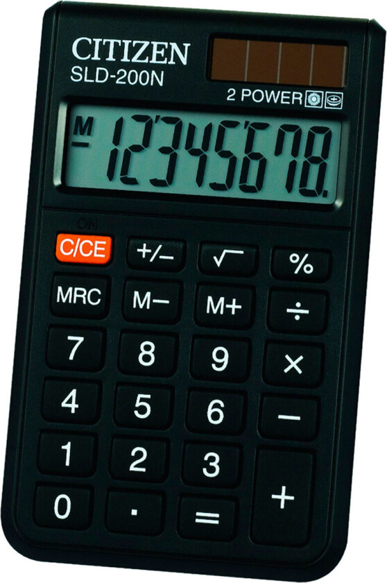SLD-200NR CITIZEN 8 DIGIT POCKET CALCULATOR
