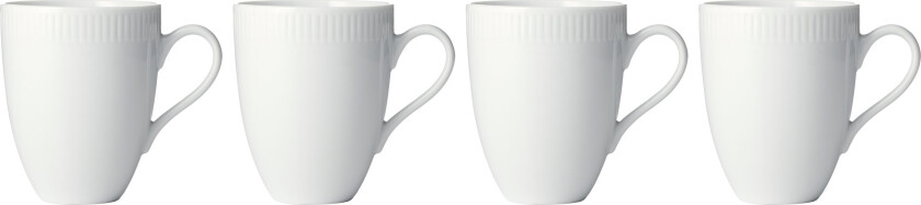 - Relief - Set of 4 - White mugs (35181)