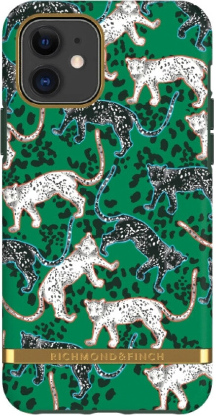 iPhone 11 Case, Green Leopard