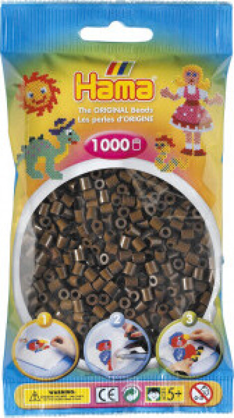 Midi 5+ Ironing beads - Brown - 1000pcs