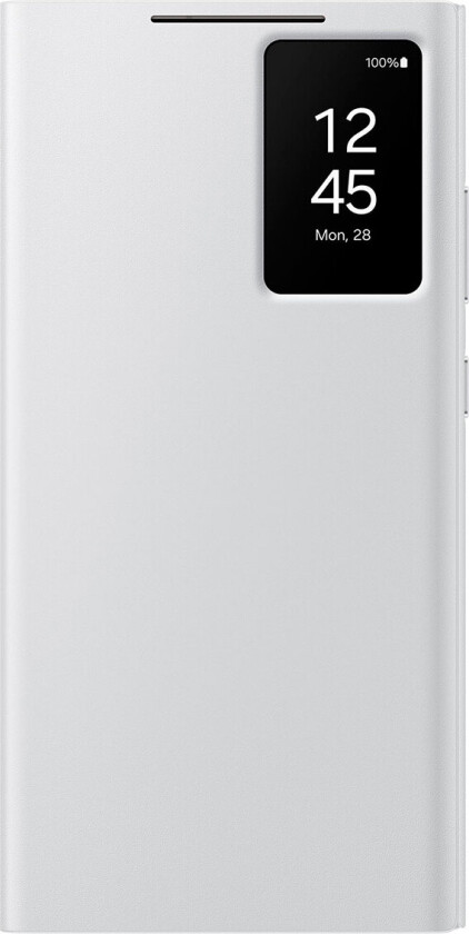 S24 Ultra Smart View Wallet Case White