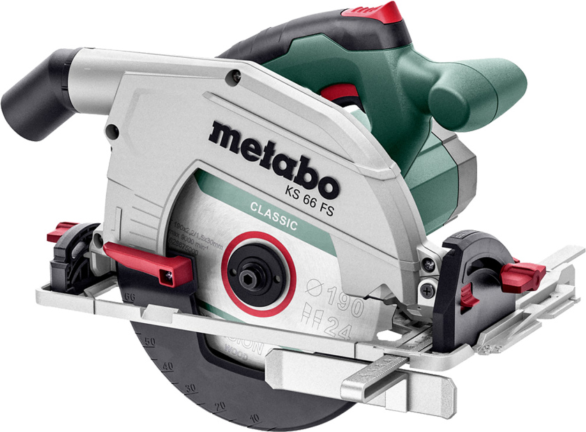KS 66 FS Metaloc Håndholdt rundsav 190 mm Kuffert 1500 W