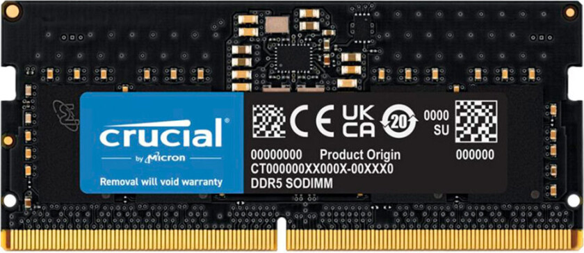 Classic SODIMM DDR5-5200 - 8GB - CL42 - Single Channel (1 stk) - Svart