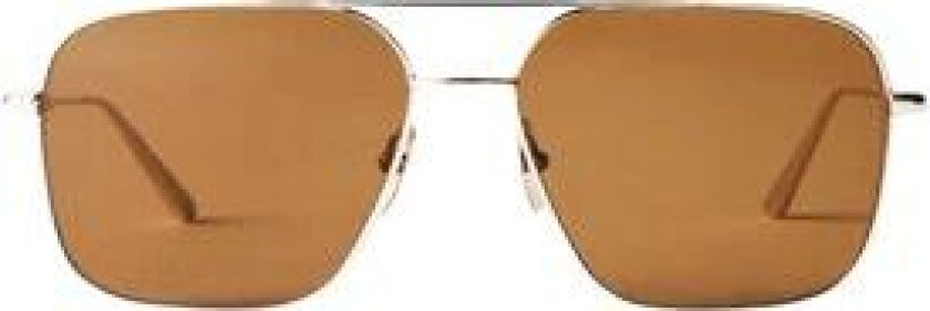 Aviator Brown P Solbriller Gull  female