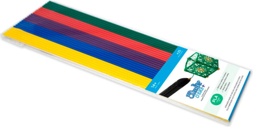 CREATE FILAMENT PLA 5 COLORS PL-MIXNEW2, 25 stykker, 2 g