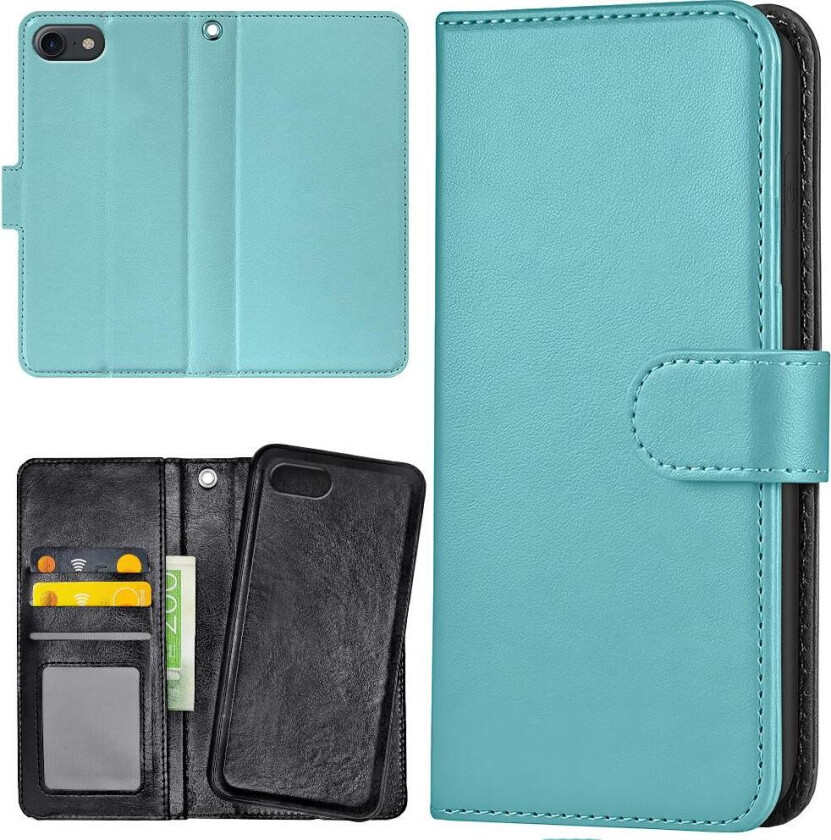 iPhone 7/8/SE - Lommebok Deksel Turkis