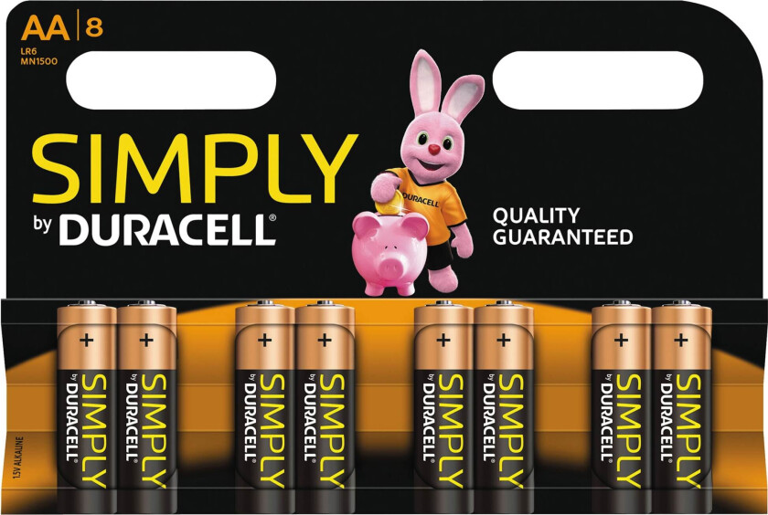 Symply AA Alkaline-batterier 8-pakning