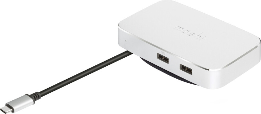 Symbus kompakt USB-C dockingstasjon (sølv)