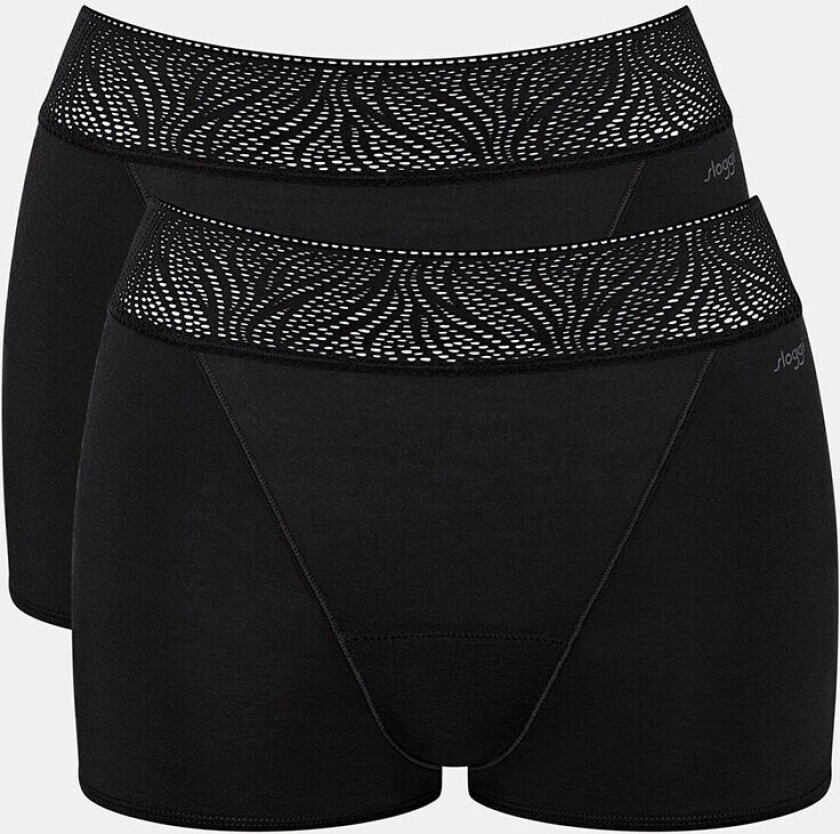 Medium 2-pack Mensentruse, Farge: Svart, Størrelse: M, Kvinner