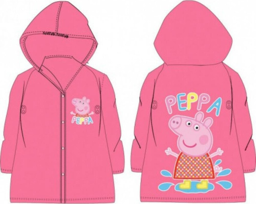 Regnjakke til barn - Peppa Gris/Peppa Pig - Vanntett