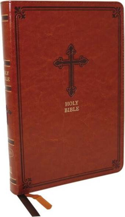 Kjv Holy Bible: Thinline, Brown Leathersoft, Red Letter, Comfort Print: King James Version Av Thomas Nelson