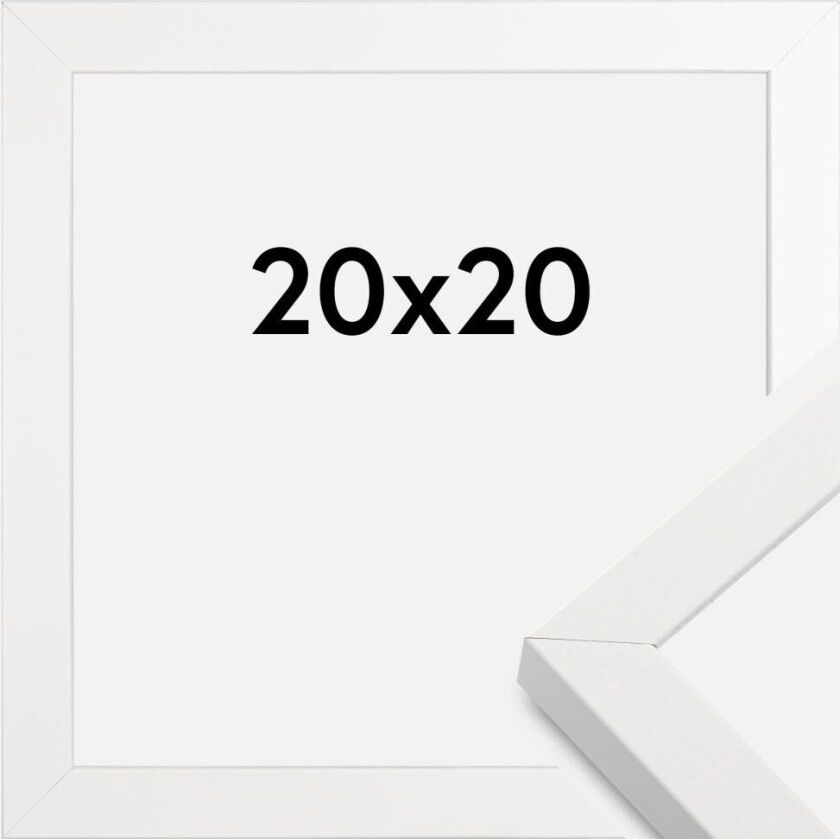 Ramme Amanda Box Hvit 20x20 Cm