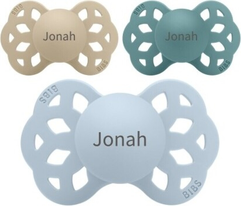 Bibs Infinity, Str. 2 (6+ Mnd.), Anatomisk - Silikon, Smokker Med Navn