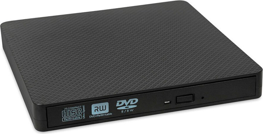iBOX IED03 - Platestasjon - DVD-RW (-R DL) - 8x/8x - USB 3.2 Gen 1 - ekstern - svart
