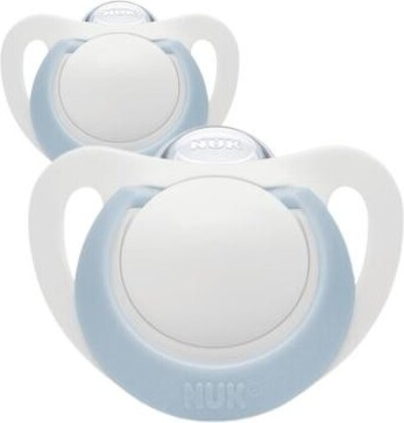 Nuk Star, Str. 1 (0-6 Mdr.), Anatomisk - Silikon