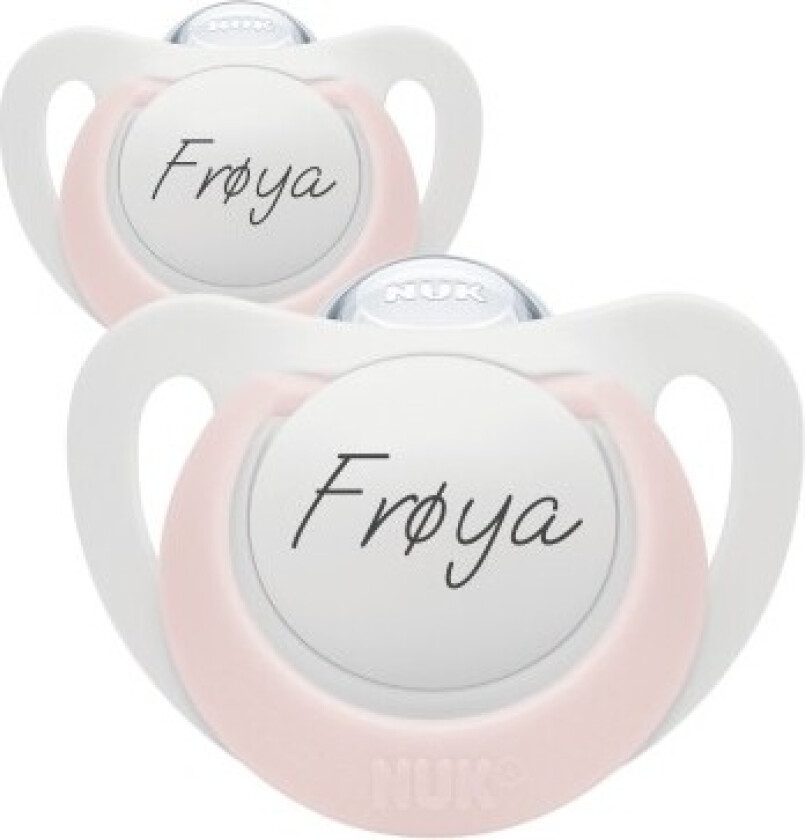 Nuk Star, Str. 1 (0-6 Mdr.), Anatomisk - Silikon, Smokker Med Navn