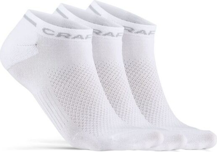 Core Dry Shafless Sock 3-pack 37/39, White
