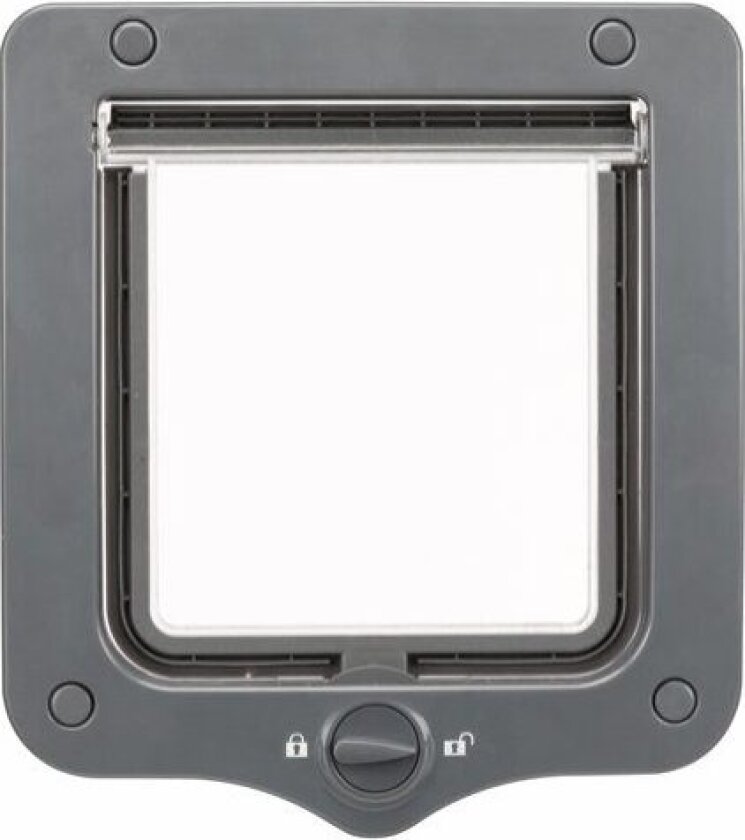 2-Way cat flap, 20 × 22 cm Grey