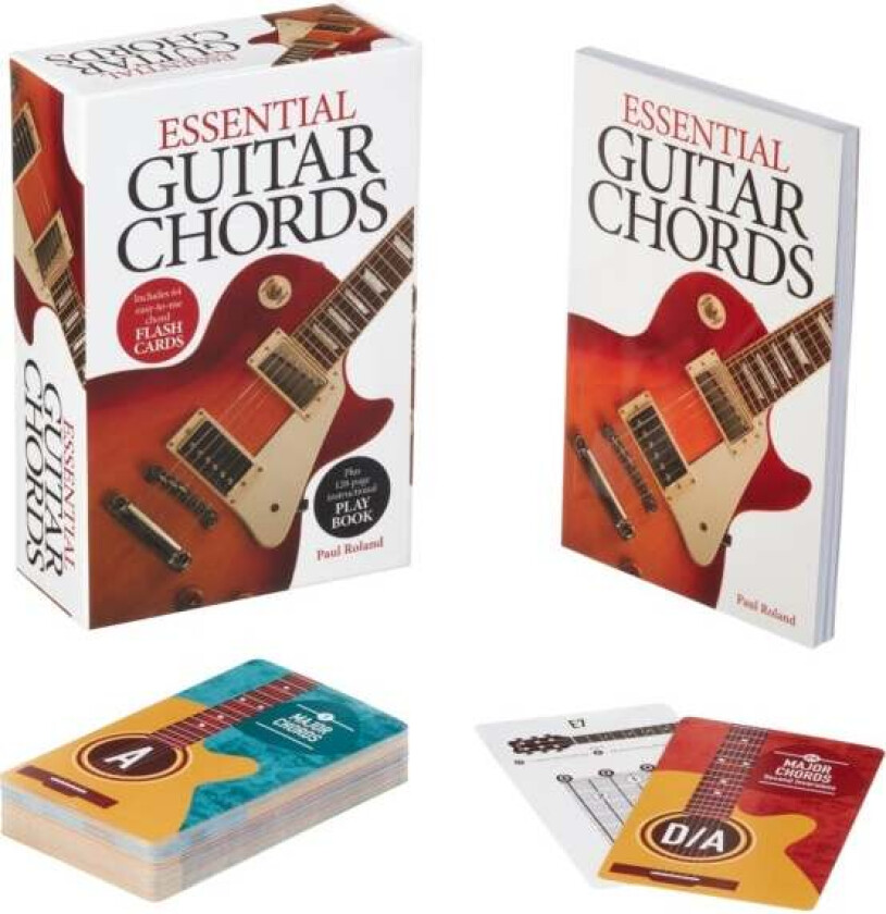 Essential Guitar Chords Book & Card Deck av Paul Roland