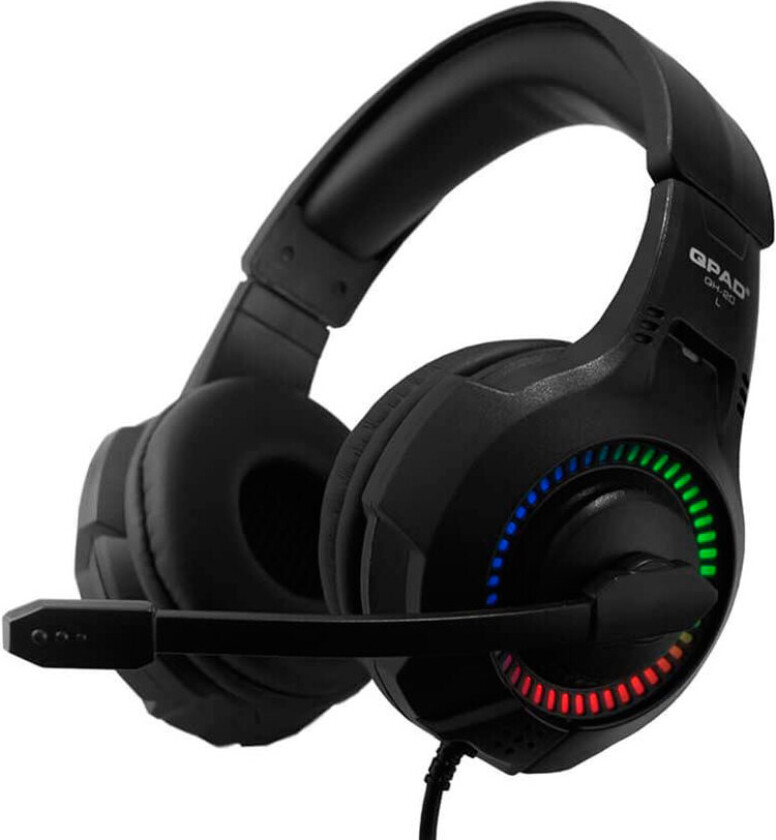 Qh 20 Rgb Stereo Gaming Headset Hodesett 3,5 Mm Jakk, Usb Stereo