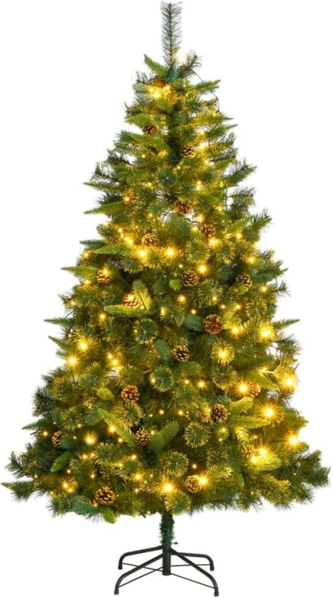 Kunstig hengslet juletre 300 LED 180 cm