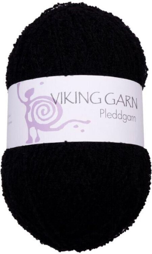 Bilde av Pleddgarn 350 g Sort 703 Viking Garn