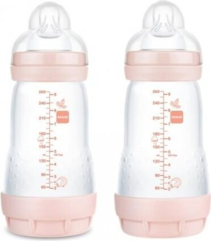 Mam, Easy Start Anti-colic, 260 Ml., Pink, 2-pk