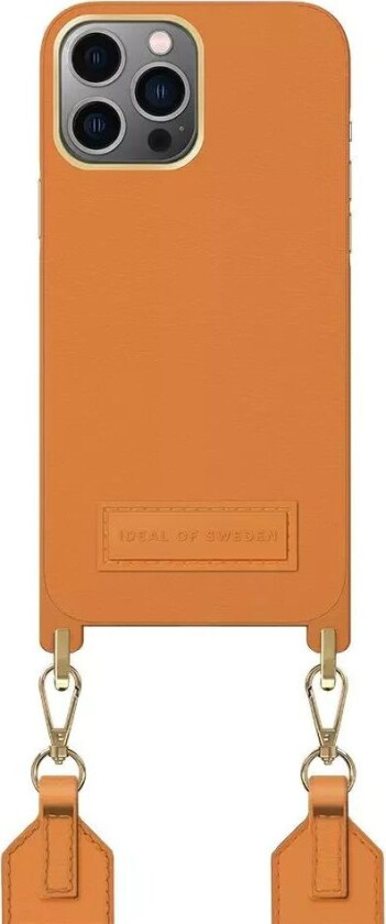 iPhone 13 Pro Max / 12 Pro Max iDeal Of Sweden Athena Necklace Deksel med Liten Veske - Orange Sorbet