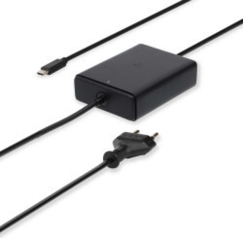 Nedis Notebook Adapter GaN 45 W 5 / 9 / 12 / 15 / 20 V DC 2.25 / 2.33 / 2.92 / 3.0 A Brukes til: Notisbok / Smarttelefon / Tablett Euro /